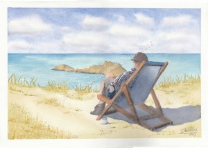 Looking out to sea