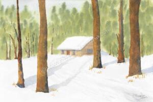 Cabin-in-the-Snow